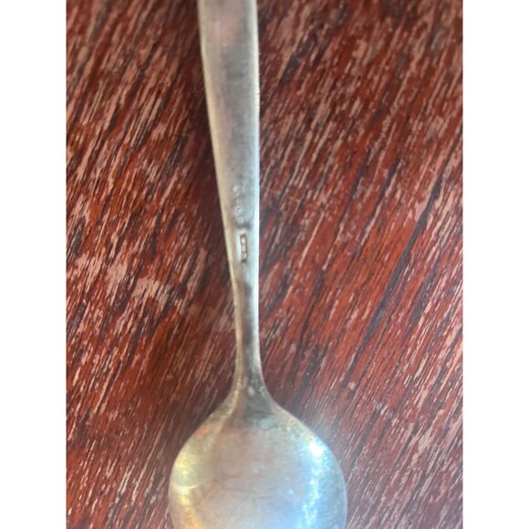 Vintage Cypress Soup Spoon Sterling Silver Salt Spoon Master Custom Made 3 1/2 - Picture 5 of 6